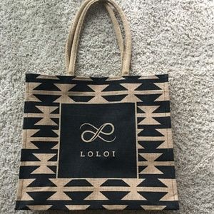 Loloi Jute Burlap Eco Shopping Tote